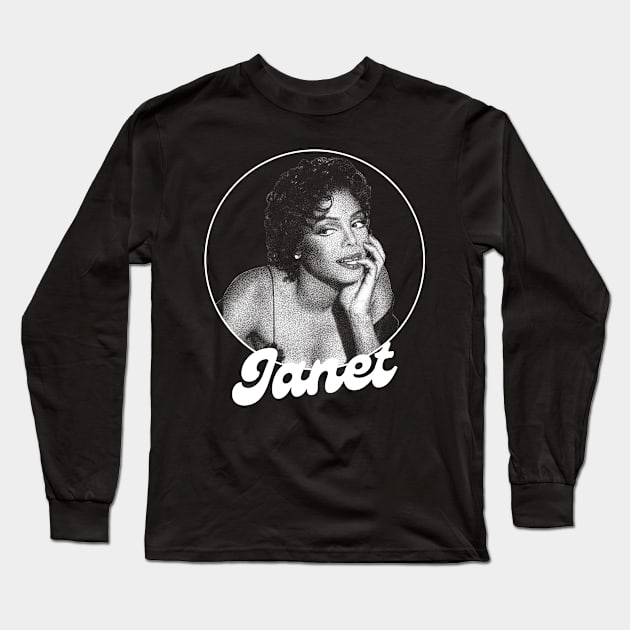 Janet vintage Long Sleeve T-Shirt by SYNDICATE WORLD